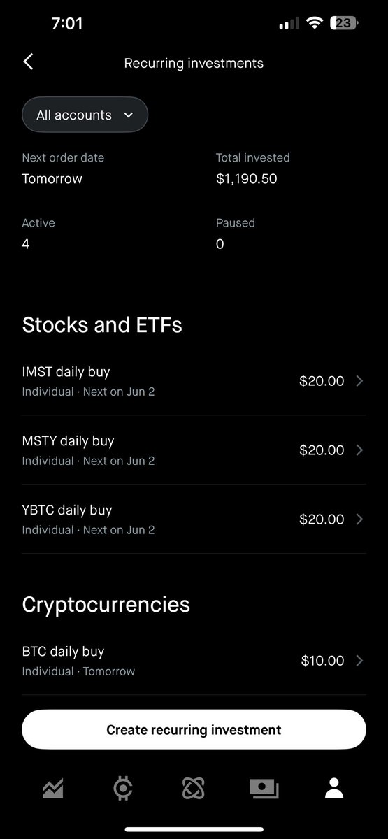 Tdrizzy8833's tweet photo. @HodlFlorida What I currently do in my Robinhood https://t.co/XGbbwhS5UJ
