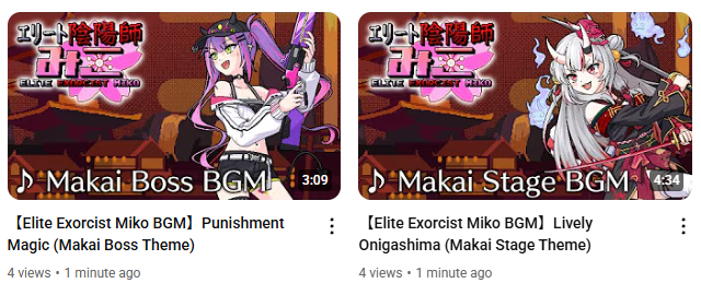 The new Makai Stage arrangements in Elite Exorcist Miko are now available to listen to!
