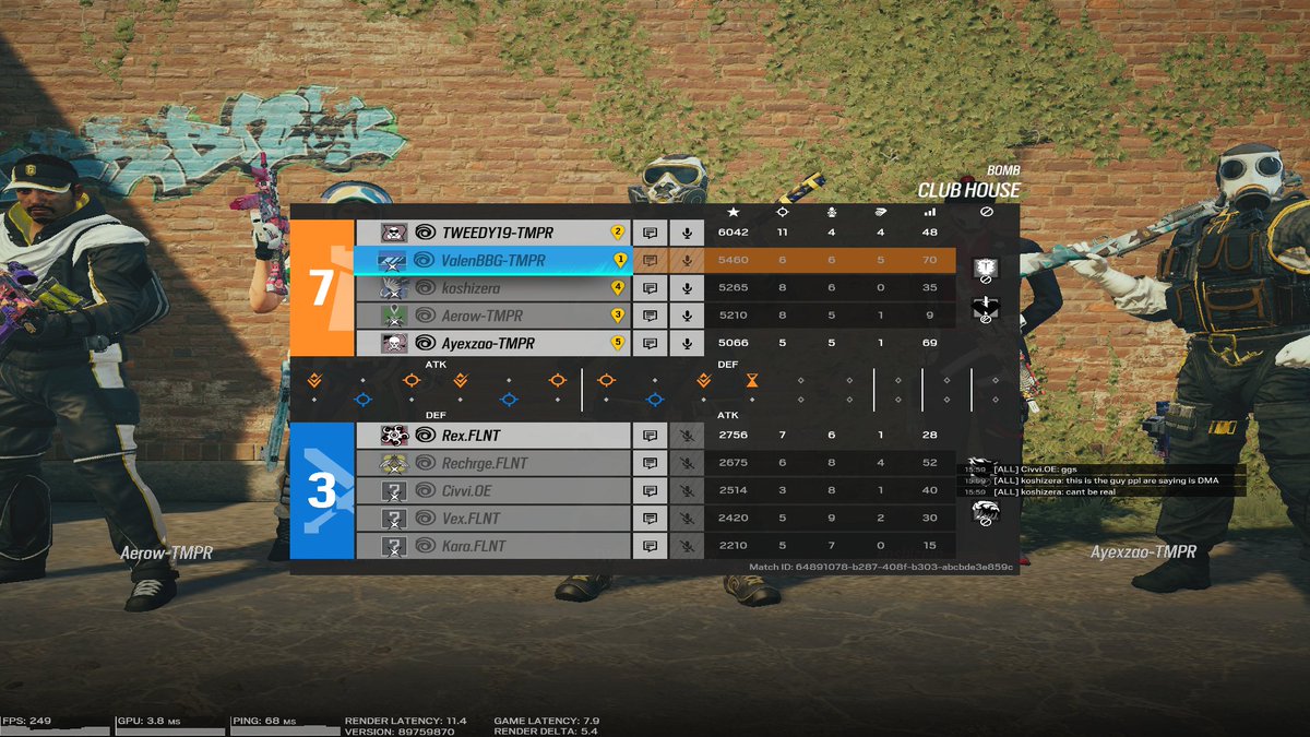 Beat the DMA first game of the day, now 5-0 in Blitz