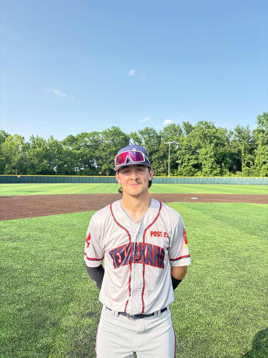 F: Texarkana Indians 5, USA Prime East Texas 18U Blue 2
PoG: <a href="/Tpemberton12/">Trenton Pemberton</a> 2-3, 3B, 2B, 2 RBI
Pitcher: Brayden Clark 4.1 IP, 8K, 5H, 0 ER