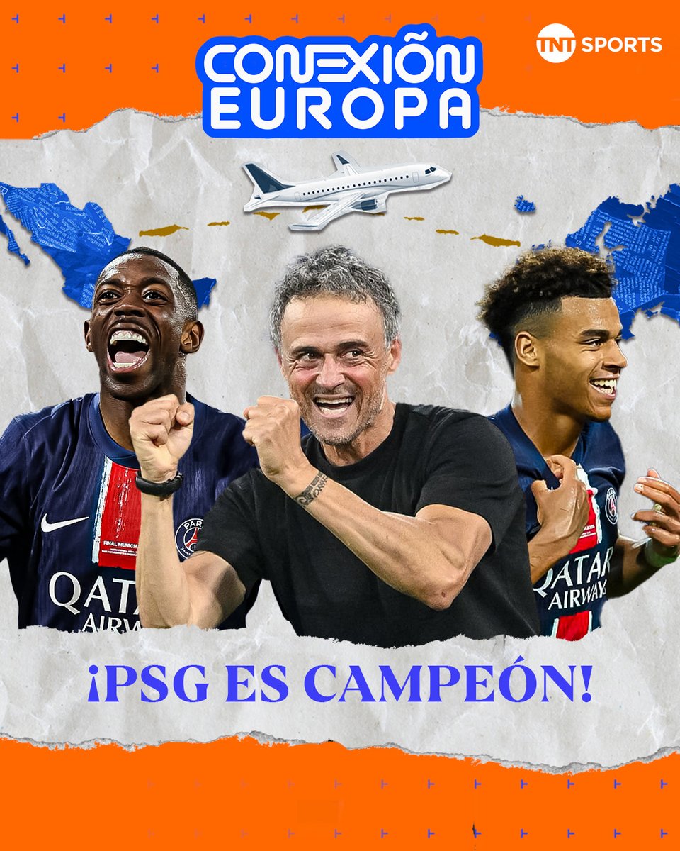 TNT Sports México (@tntsportsmex) on Twitter photo ¡PSG ES CAMPEÓN! 🇫🇷
Y estamos desde Múnich con los detalles junto a @EmilianoRaggi e <a href="/IgnacioMiguelez/">Ignacio Miguélez</a> en #ConexionEuropa.
💻 youtube.com/live/p7FVoqicg…
#TNTSportsMex ¡PSG ES CAMPEÓN! 🇫🇷
Y estamos desde Múnich con los detalles junto a @EmilianoRaggi e <a href="/IgnacioMiguelez/">Ignacio Miguélez</a> en #ConexionEuropa.
💻 youtube.com/live/p7FVoqicg…
#TNTSportsMex