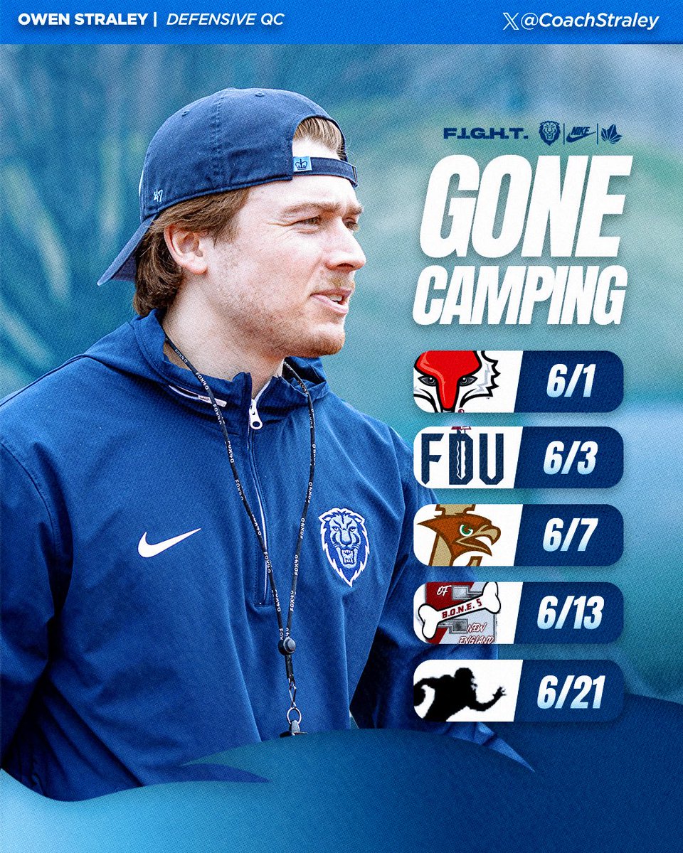Owen Straley (@coachstraley) on Twitter photo JUICED UP to get on the road and see some future <a href="/CULionsFB/">Columbia Football</a> Lionsβ
Come camp in NYC β¬οΈ
jonpoppefootball.totalcamps.com/shop/EVENT
#FIGHT π½π¦ JUICED UP to get on the road and see some future <a href="/CULionsFB/">Columbia Football</a> Lionsβ
Come camp in NYC β¬οΈ
jonpoppefootball.totalcamps.com/shop/EVENT
#FIGHT π½π¦
