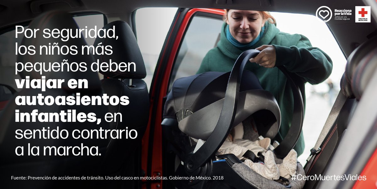 Su seguridad es primero. Recuerda que los menores de edad deben ir en el asiento trasero, en autoasientos infantiles.
