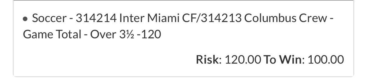 Free Play ⚽️

Miami just love scoring and conceding goals, Columbus are a very solid team and they will give Miami a game here. Prediction 3-2 Miami 🔥 

Plenty of plays in VIP, don’t miss out and join today. Link in bio 📲