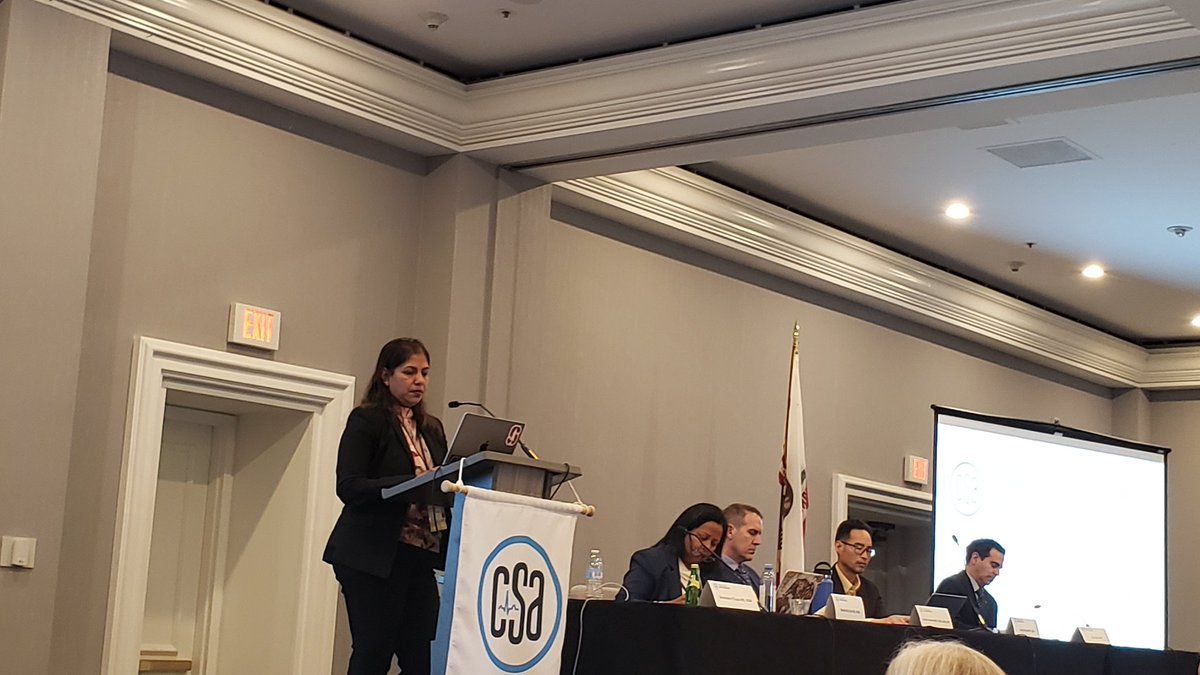 After caucus meetings (geographic districts and practice forums), we gather for Reference Committee where we discuss items of business that will be voted on by the <a href="/CSAHQ/">CSA</a> House of Delegates tomorrow. 

Excellent job chairing by <a href="/G_DsouzaMD/">Genevieve D’souza, MD</a> 👏🏽