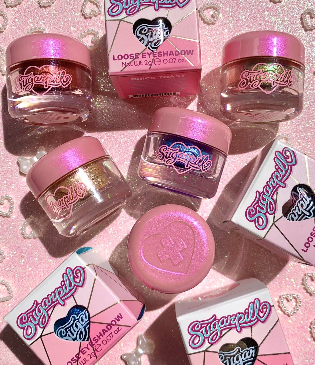 A little sparkle never hurt nobody! 💖 One swipe of our glittering loose eyeshadows = pure fairy magic! 🧚 #sugarpill #glittereyeshadow #duochromeeyeshadow #asianowned #kawaiimakeup #fairymakeup #fairycore