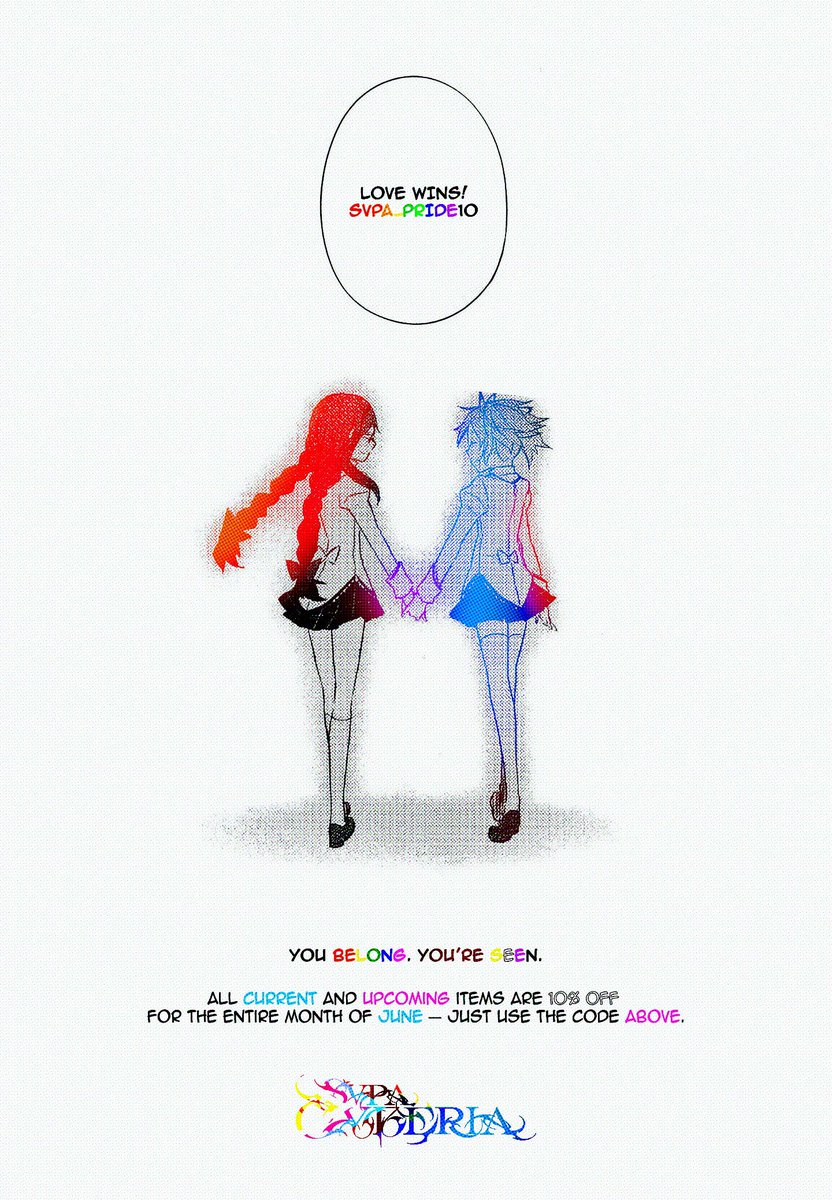 🏳️‍🌈Pride Month’s finally here!🏳️‍⚧️

Celebrate with 10% off all current and future items all June long! 🌈
Use code: svpa_pride10

LOVE WINS!