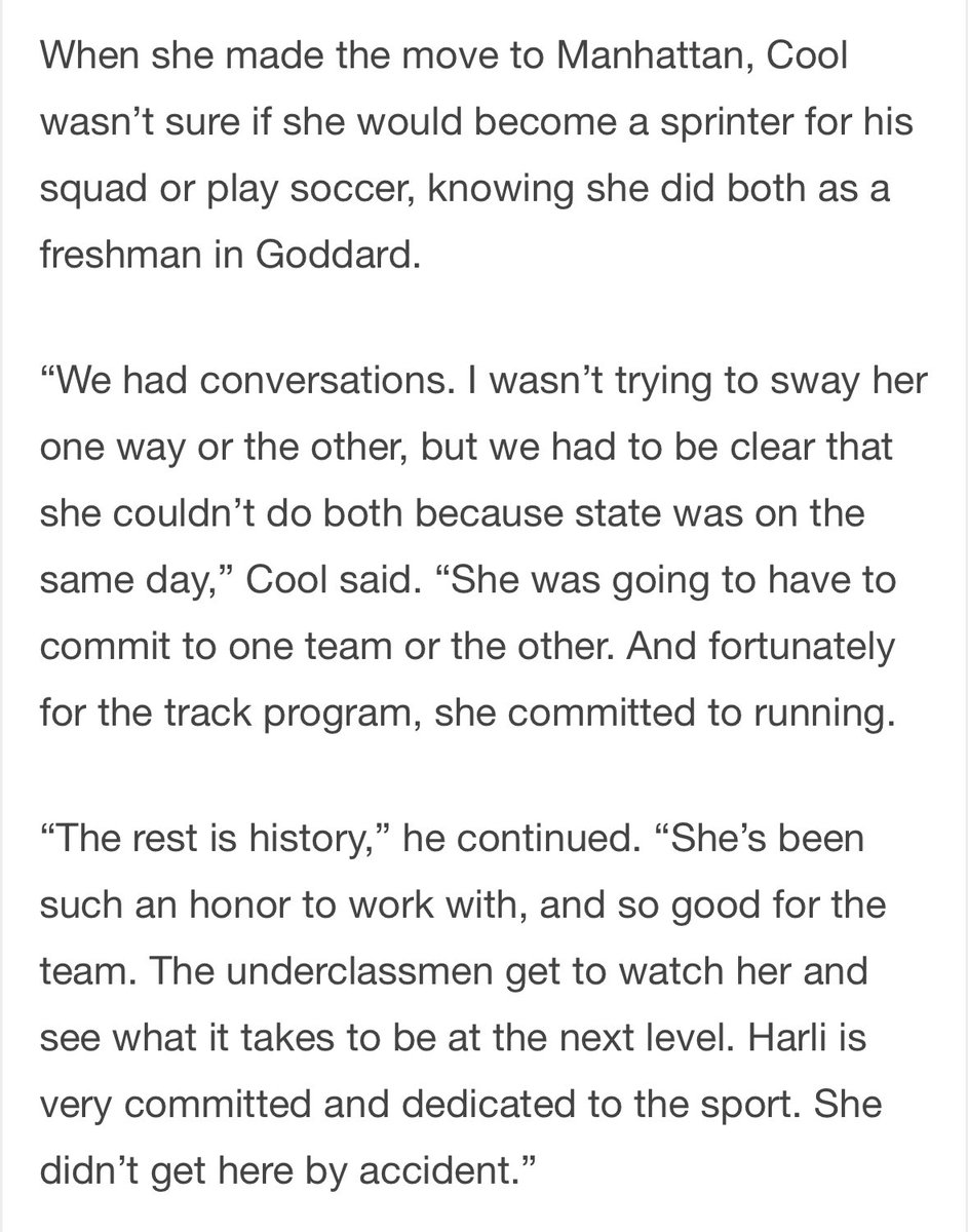 Toby Hammes (@toby_hammes) on Twitter photo Safe to say <a href="/HarliOmli/">Harli Omli</a>’s decision to compete for <a href="/MHS_TF/">MHS Track&Field</a> has paid off.
Here’s a fun tidbit I wrote about during her <a href="/TexasTechTF/">Texas Tech Track & Field</a> signing in November.
Like Coach <a href="/KoryCool/">Kory Cool</a> said, “the rest is history.” Safe to say <a href="/HarliOmli/">Harli Omli</a>’s decision to compete for <a href="/MHS_TF/">MHS Track&Field</a> has paid off.
Here’s a fun tidbit I wrote about during her <a href="/TexasTechTF/">Texas Tech Track & Field</a> signing in November.
Like Coach <a href="/KoryCool/">Kory Cool</a> said, “the rest is history.”