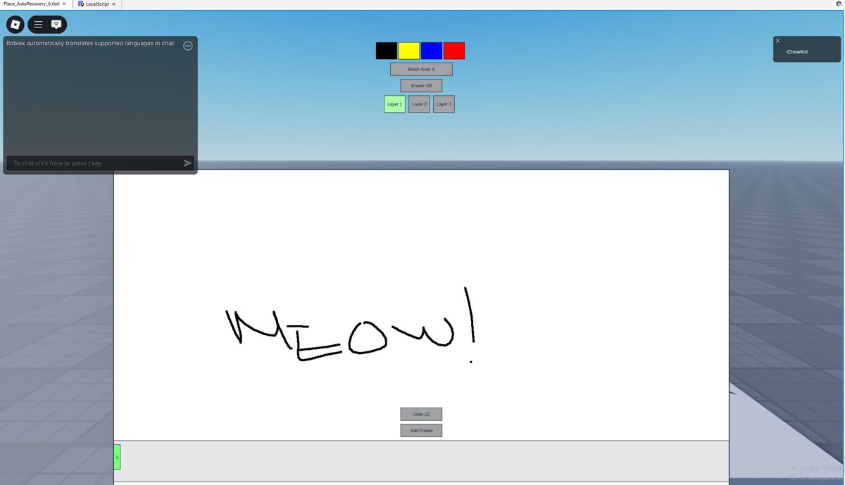 AtUmbriel's tweet image. meow?? #animation #roblox #sakuga