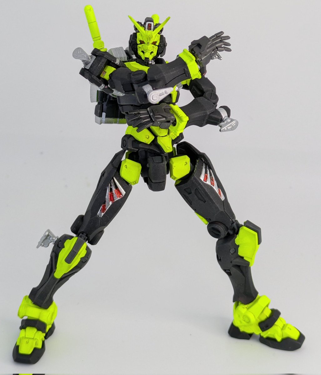 めっちゃ久しぶりのガンプラ
超スピード一晩クオリティ
HG　赤いガンダム　改め 
01ガンダム　完成
#赤いガンダム
#GQuuuuuuX #ジークアクス
#今月作ったプラモ晒そうぜ