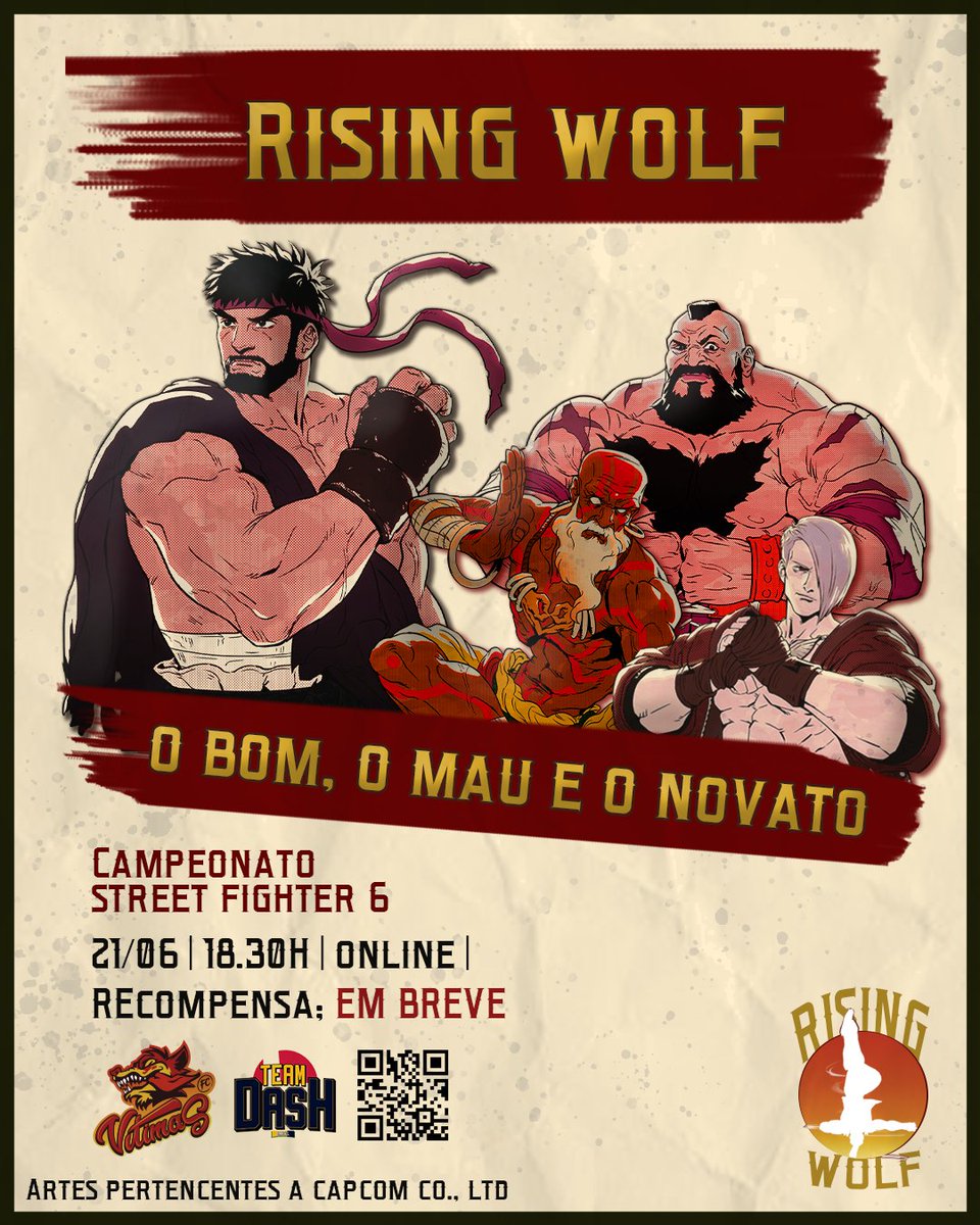 Vítimas FC (@vitimasfc) on Twitter photo Salve competidores, bem-vindos ao Rising Wolf! 🔥
Primeira edição de campeonatos do VítimasFC com a <a href="/TeamDASHBR/">Team DASH</a>! 🐺🤝📢
Nessa edição, vamos ver quem levará o titulo e a  honra dentre os forasteiros. 🤠💥
🔗Link da bracket nos comentários Salve competidores, bem-vindos ao Rising Wolf! 🔥
Primeira edição de campeonatos do VítimasFC com a <a href="/TeamDASHBR/">Team DASH</a>! 🐺🤝📢
Nessa edição, vamos ver quem levará o titulo e a  honra dentre os forasteiros. 🤠💥
🔗Link da bracket nos comentários