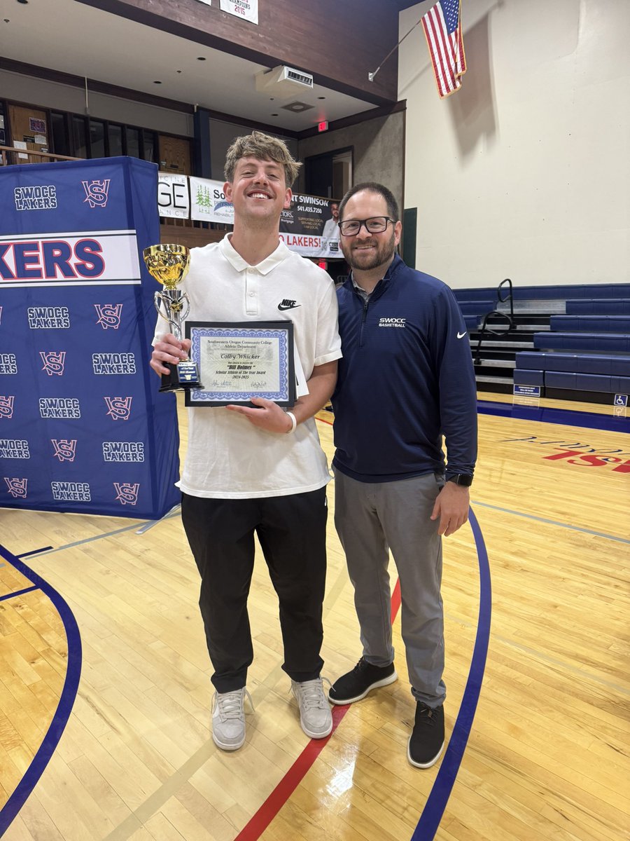 Congrats to our guy Colby Whicker for being voted Male Student Athlete of the Year at Southwestern Oregon CC this year.