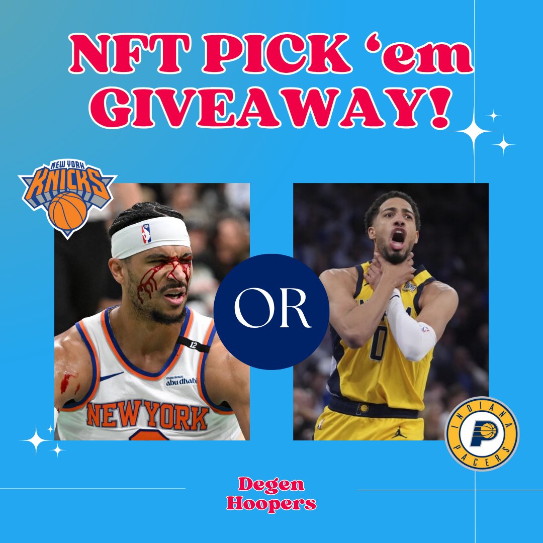 Another <a href="/XPRNetwork/">XPR Network</a> NFT…
G👏I👏V👏E👏A👏W👏A👏Y👏

Like, comment <a href="/webauthwallet/">WebAuth Wallet</a> @ name, rt, &amp; post who you pick to win tonight: <a href="/nyknicks/">NEW YORK KNICKS</a> or <a href="/Pacers/">Indiana Pacers</a> 

*see comments for rules &amp; rewards

Must comment before 5:30pm PST
To be eligible (It’s a quickie 😉) 👇