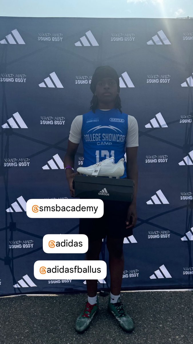 MJ15Miller's tweet photo. I am attending the smsb college showcase a Wayne state @smsbacademy @adidasfootball https://t.co/wRapLKluU3