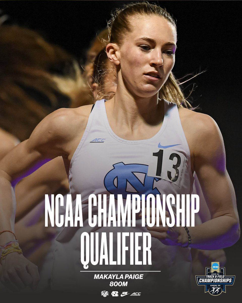 PUNCHING HER TICKET WITH A SCHOOL RECORD!

Makayla Paige lowers her 800m school record for the third time this season!

⏱ 1:59.73

#GoHeels