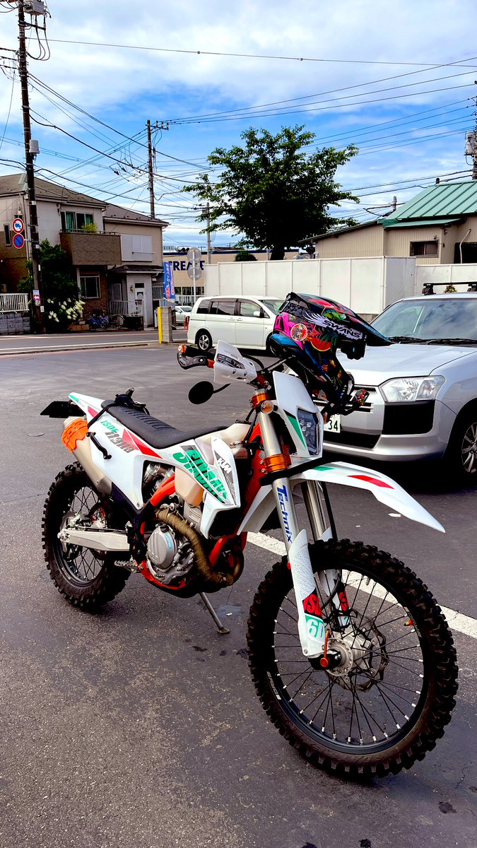 akp_channel's tweet photo. 公道デビュー😤
#ktm #excf https://t.co/WXrvBeJAzg
