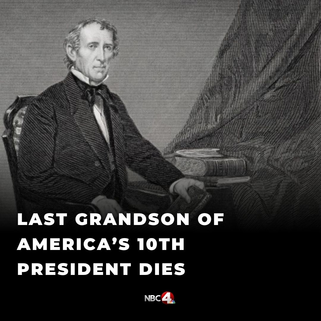 Harrison Ruffin Tyler, the last living grandson of U.S. President John Tyler born 83 years after his grandfather left the White House in 1845, died. He was 96. nbc4i.co/4klzcr9?utm_me…