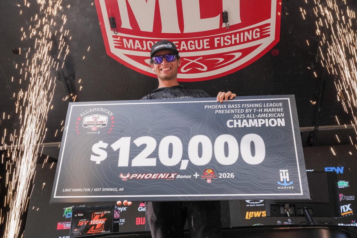 🚨MLF BFL All-American News🚨
Tennessee’s Matteo Turano Wins 42nd Annual Phoenix BFL All-American on Lake Hamilton - Click the 🔗 to see final results &amp; tourney 🗞️ - thebasscast.com/2025/05/31/ten…