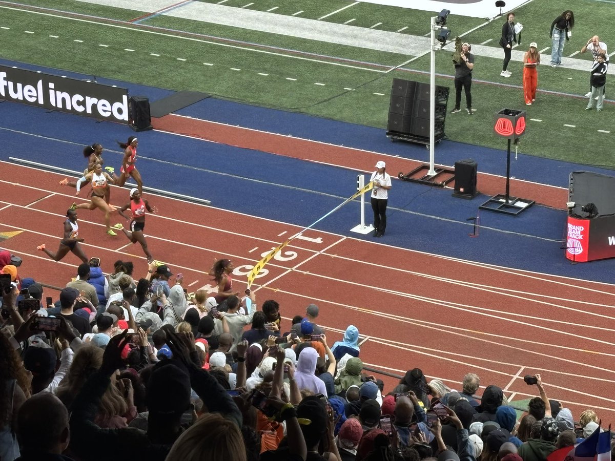 Simon Clancy (@siclancy) on Twitter photo Thought <a href="/GrandSlamTrack/">Grand Slam Track</a> was good fun tonight in Philly. Engaged & vocal crowd; strong fields full of World & Olympic champions; healthy dose of star power; the fascination of seeing a modern great do a totally new discipline & run a 12.57; & all done in less than 2 hours. Bravo Thought <a href="/GrandSlamTrack/">Grand Slam Track</a> was good fun tonight in Philly. Engaged & vocal crowd; strong fields full of World & Olympic champions; healthy dose of star power; the fascination of seeing a modern great do a totally new discipline & run a 12.57; & all done in less than 2 hours. Bravo