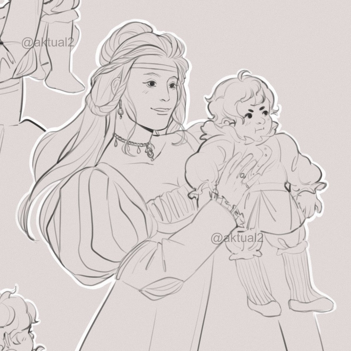 aktual22's tweet image. #rhaenyratargaryen #hotd 
realm&apos;s delight and her firstborn son.
i don&apos;t think i&apos;ll finish it...