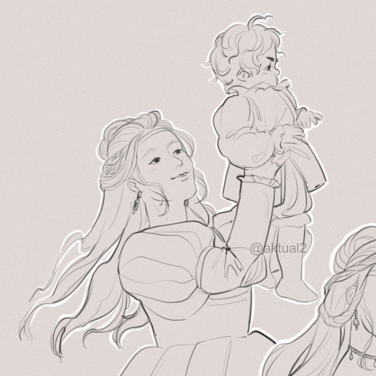 aktual22's tweet image. #rhaenyratargaryen #hotd 
realm&apos;s delight and her firstborn son.
i don&apos;t think i&apos;ll finish it...