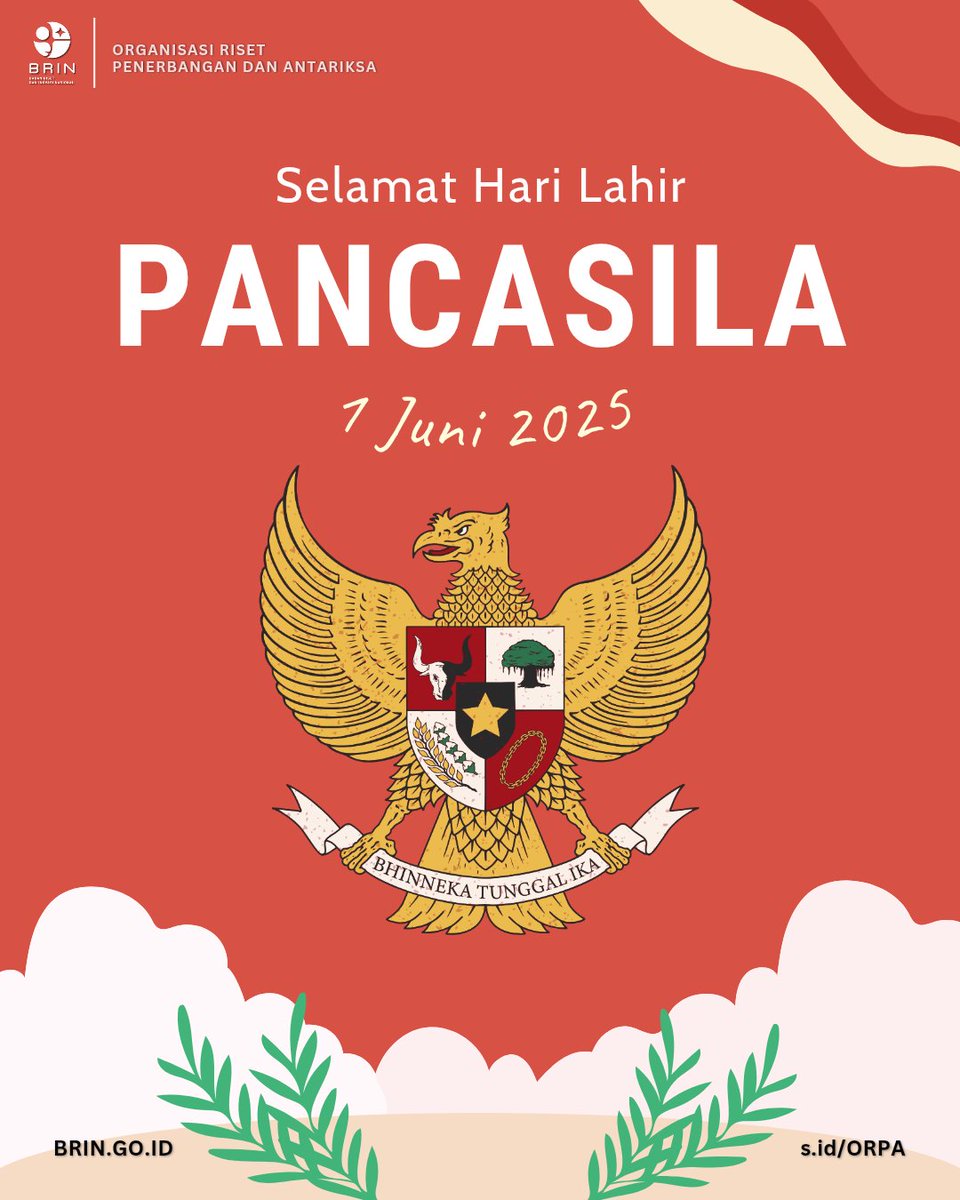 Selamat Hari Lahir Pancasila. Jaga kebhinekaan, jaga kerukunan, junjung tinggi persatuan dan kesatuan!