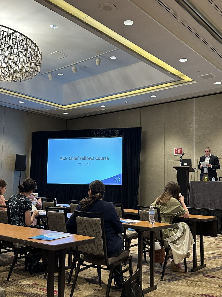 Great experience learning at the ACG Chief Fellows Course this weekend! <a href="/AmCollegeGastro/">ACG</a>