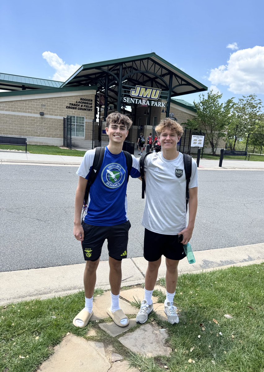 Had a great time at the JMU men’s soccer ID camp today! Grateful for the experience and really appreciated getting to talk with the coaches <a href="/JMUMSoccer/">JMU Men's Soccer</a>