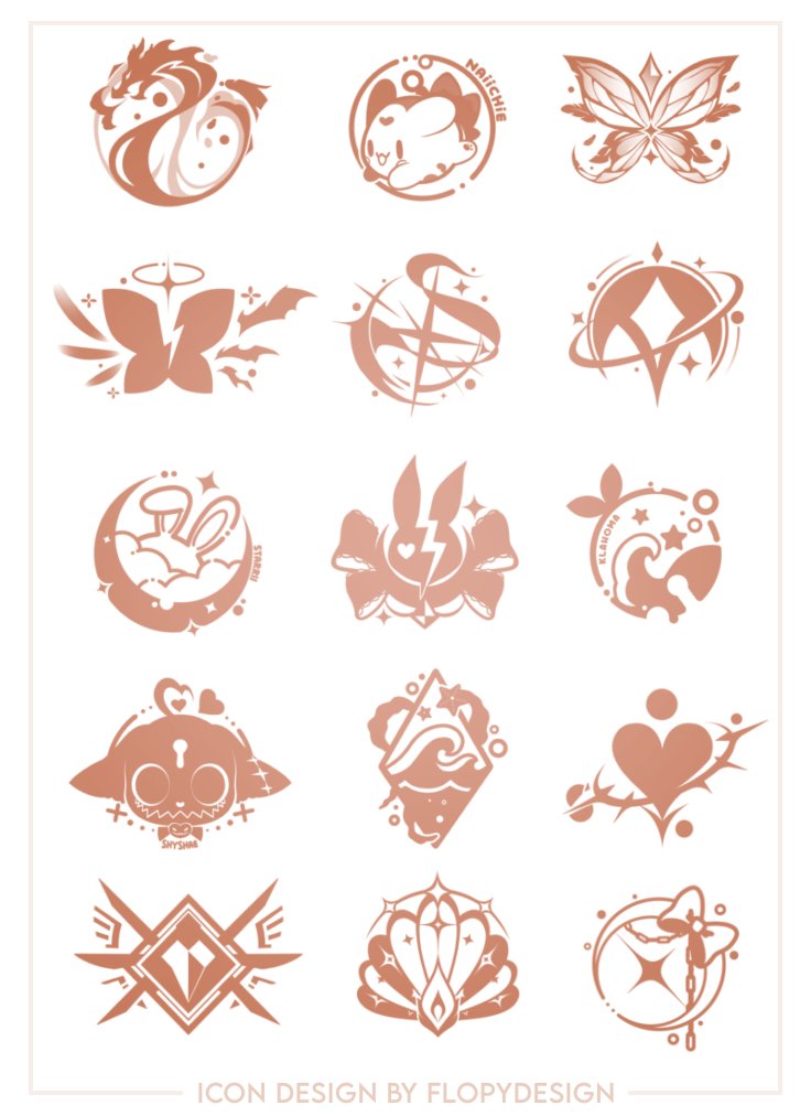 FlopyDesign's tweet image. If you like my style, follow me 🍞
#VTuberAssets #iconography #icon #logo #vtuberlogo