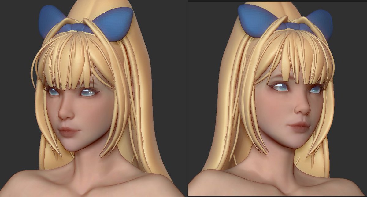 I'm finally back home after a little mini vacation / break! Already feelin' rusty so I started off by opening my OC's model file again and made updates to match closer to her updated design! No stream this week but I'll be back this upcoming Friday!