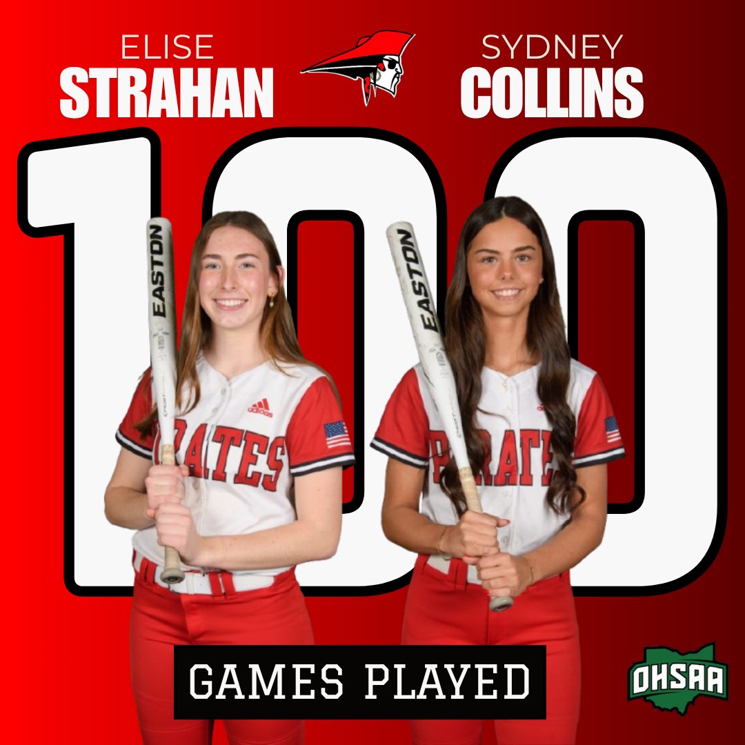 Perry Softball (@perrypiratessb) on Twitter photo Congratulations to <a href="/elisestrahan/">elise strahan</a> and <a href="/SydneyCollins_5/">Sydney Collins</a> who played in their 100th career varsity softball game today! Congratulations to <a href="/elisestrahan/">elise strahan</a> and <a href="/SydneyCollins_5/">Sydney Collins</a> who played in their 100th career varsity softball game today!