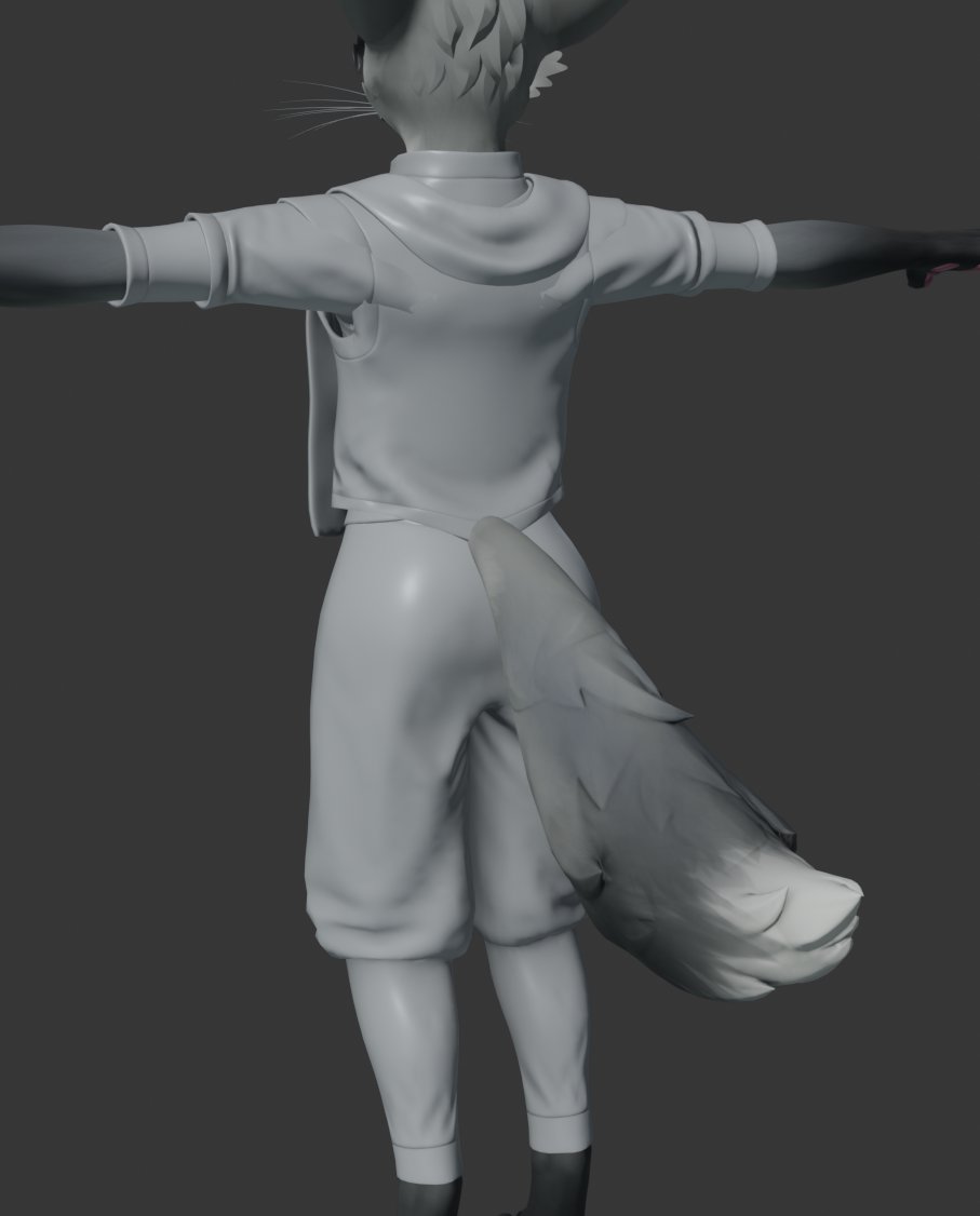 FaraVR's tweet image. low poly&apos;d, UV&apos;d and Baked!  Got it down to 14k tris- can prob cut down some more after blendshapes/weight.  GOGOGO