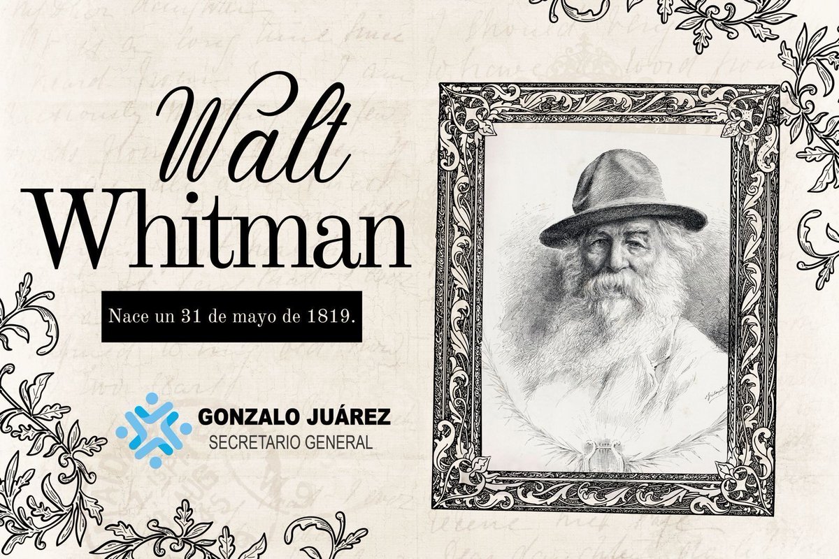 Walt Whitman está considerado entre los más influyentes escritores del canon estadounidense, fue llamado 'El padre del verso libre'.