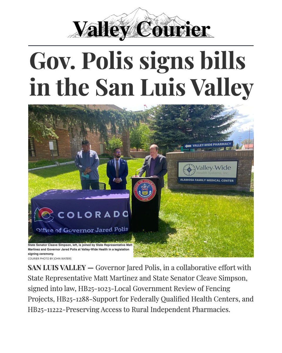 It's great to see so many engaged Coloradans in the San Luis Valley discussing the impact of agriculture! Together, we are helping protect the lands we love and support our rural health centers.
alamosanews.com/stories/polis-…