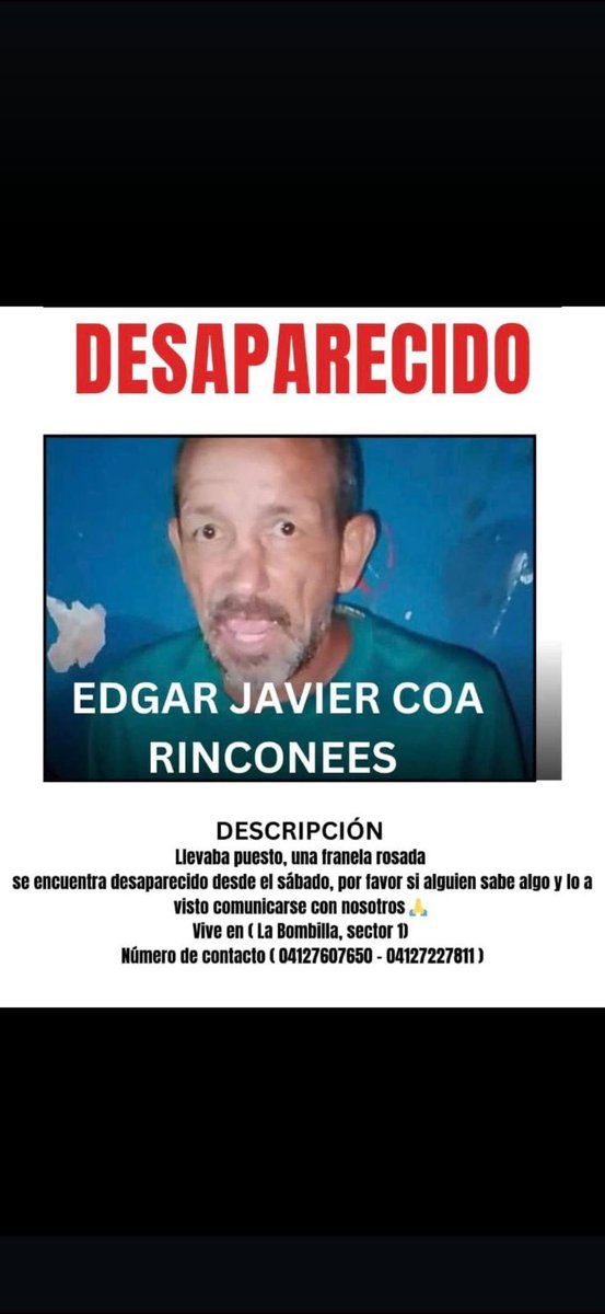 #ServicioPúblico #Desaparecido