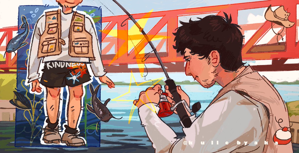 kullebyaka's tweet photo. certified i̶d̶i̶o̶t̶ fisherman #georgenotfoundfanart https://t.co/SrOG8PiufB