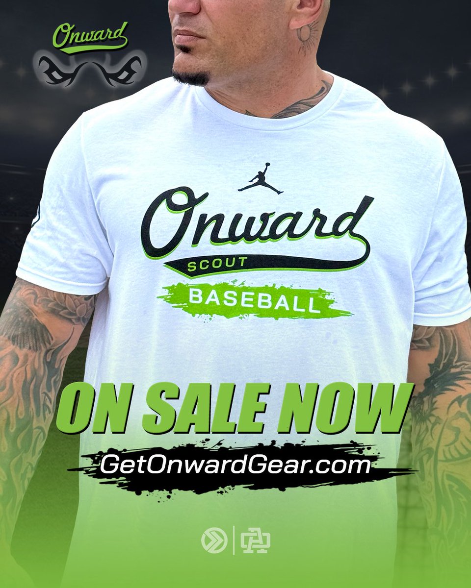 ONWARD SCOUT tees available now 👊🏽⏩⚾️

getonwardgear.com
