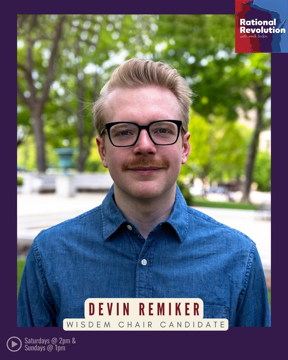 🇺🇸 On this week's Rational Revolution, Mark sits down with Devin Remiker, candidate for WisDems Chair! They'll be diving into Devin's vision for leading the party and the strategies needed to broaden their reach.

Listen to the full episode here ⬇️
civicmedia.us/podcast/2025/0…