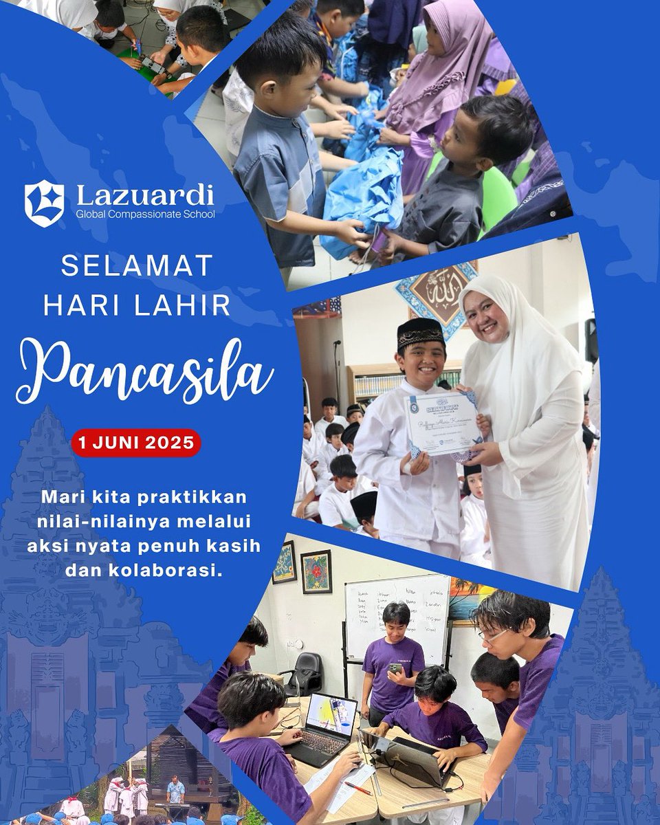 Selamat memperingati hari lahir Pancasila, Lazuardians✨