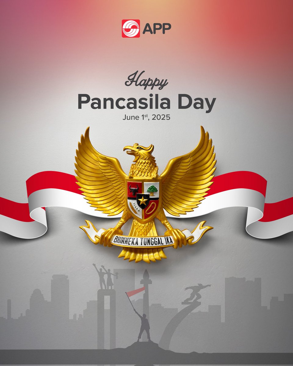 APP Group (@appgroup_id) on Twitter photo hAPPy People, Happy Pancasila Day.
May the noble values of Pancasila continue to be the foundation of our work and contributions to the nation’s progress.
#HariPancasila #APPGroup #PancasilaDay hAPPy People, Happy Pancasila Day.
May the noble values of Pancasila continue to be the foundation of our work and contributions to the nation’s progress.
#HariPancasila #APPGroup #PancasilaDay