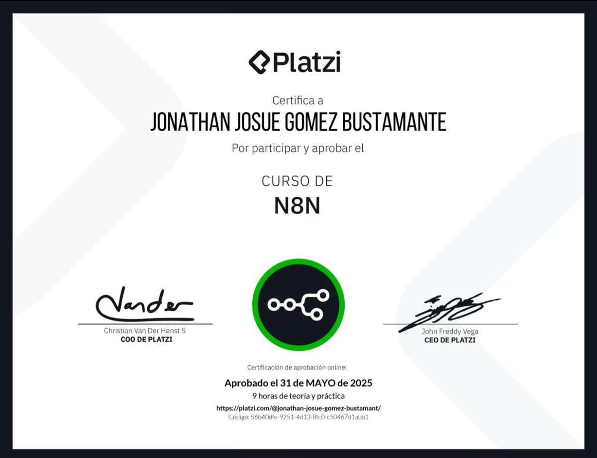 jonakmex's tweet photo. @n8n_io @platzi  aquí https://t.co/Y4lNoXzmqJ