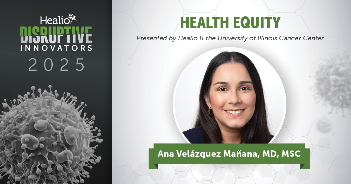 HemOnc Today (@hemonctoday) on Twitter photo And so it begins! 🥳
The 1st award is the Health Equity Award, given in partnership with <a href="/UICancerCenter/">University of Illinois Cancer Center</a>. The award goes to <a href="/AnaVManana/">Ana I. Velázquez Mañana, MD, MSc, FASCO</a>! 👏
Dr. Velázquez Mañana shines a spotlight on inequities in the oncology field while advocating for underserved patients with cancer. And so it begins! 🥳
The 1st award is the Health Equity Award, given in partnership with <a href="/UICancerCenter/">University of Illinois Cancer Center</a>. The award goes to <a href="/AnaVManana/">Ana I. Velázquez Mañana, MD, MSc, FASCO</a>! 👏
Dr. Velázquez Mañana shines a spotlight on inequities in the oncology field while advocating for underserved patients with cancer.