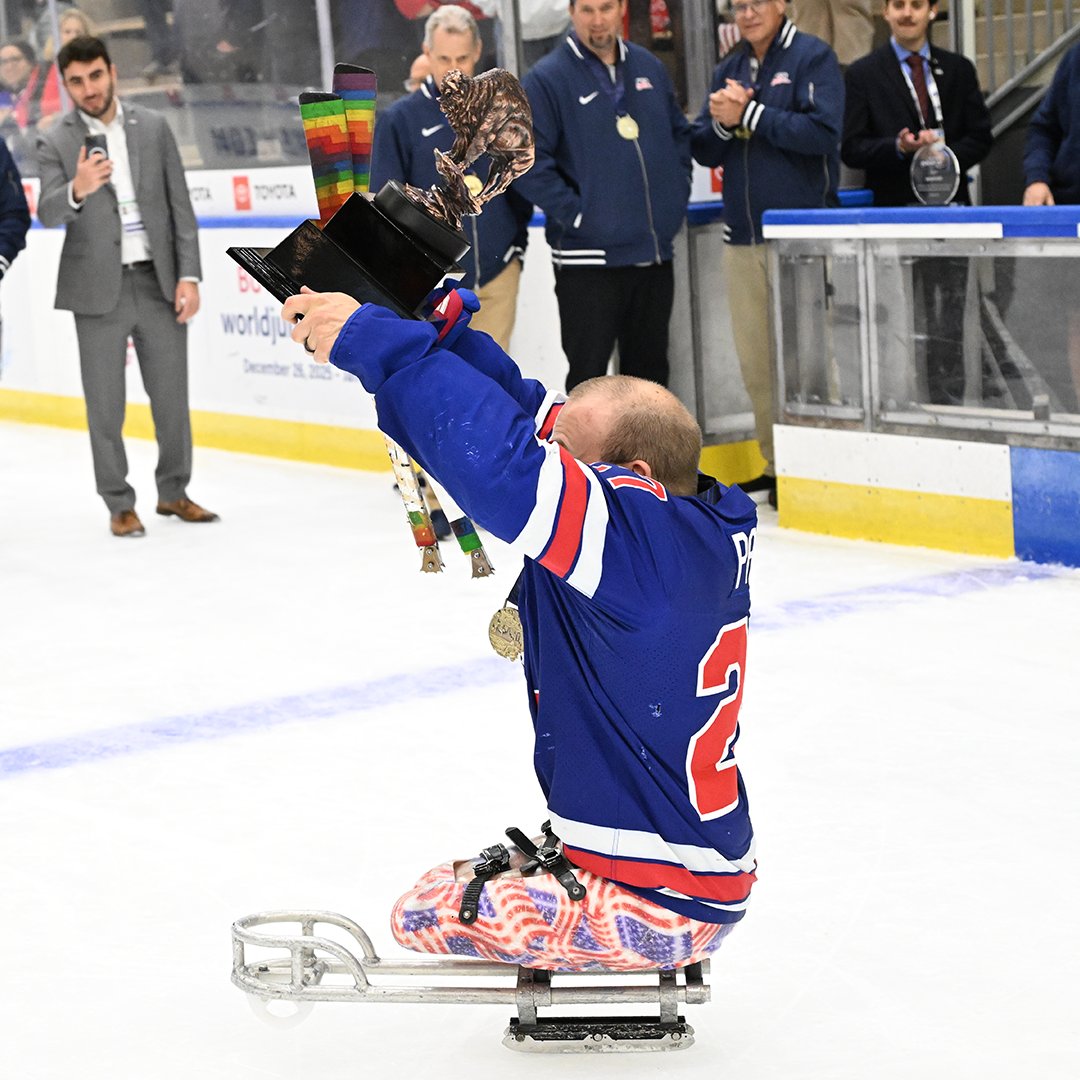 usahockey's tweet photo. Don't have to bring the gold home because we're already here 🤩

THANK YOU, Buffalo and everyone who was with us through it all! #SledWorlds https://t.co/pdIY4aSrbL