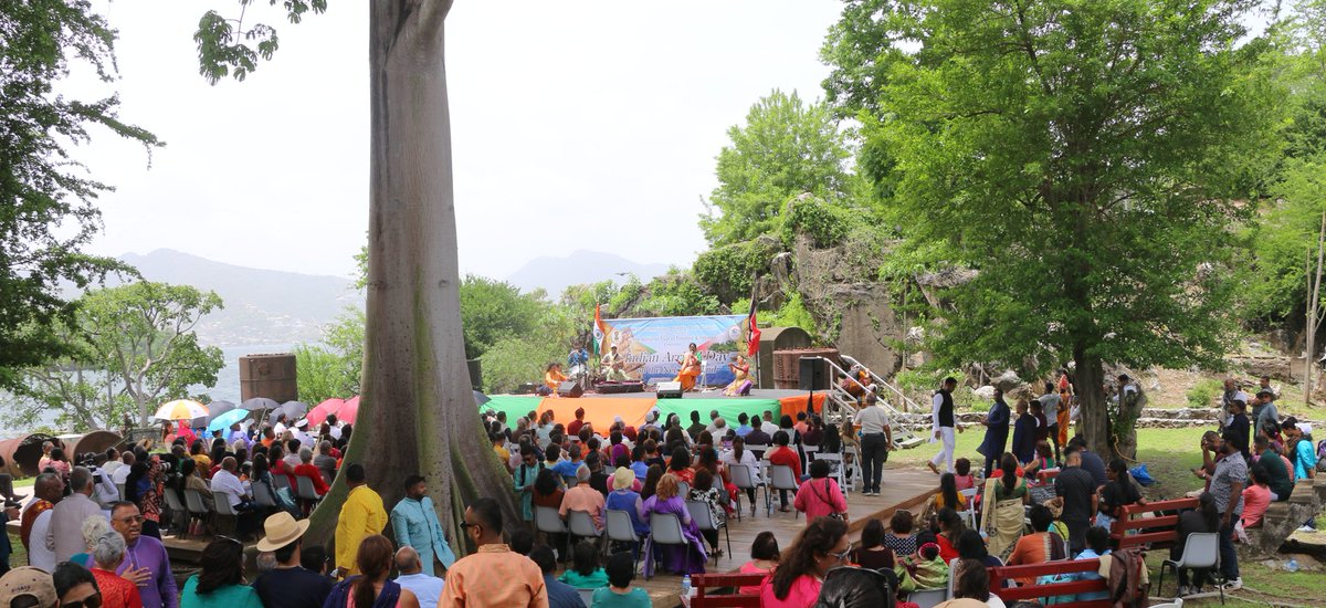 In a historic first, the High Commission of India organized Indian Arrival Day at Nelson Island to commemorate 180 years since the arrival of the first group of Indian immigrants on the shores of Trinidad and Tobago in 1845. The event was attended by a diverse audience, including