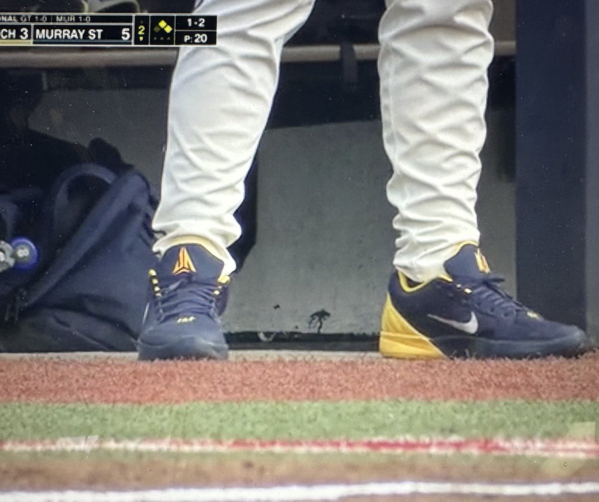 Can we talk about Murray State Head Coach Dan Skirka’s shoe game for a minute? 🔥

<a href="/RacersBaseball/">Murray State Baseball</a> <a href="/dskirka/">Dan Skirka</a>