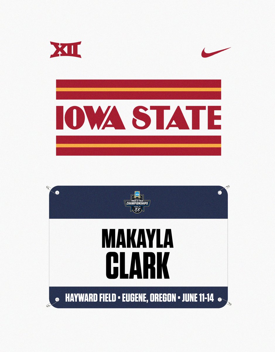 Return trip to nationals booked.

Makayla Clark puts up a big Q in her 800m heat with 2:01.75, just off her PR that ranks 2nd in ISU history. Mak finishes 5th overall in the West.

#CycloneSZN