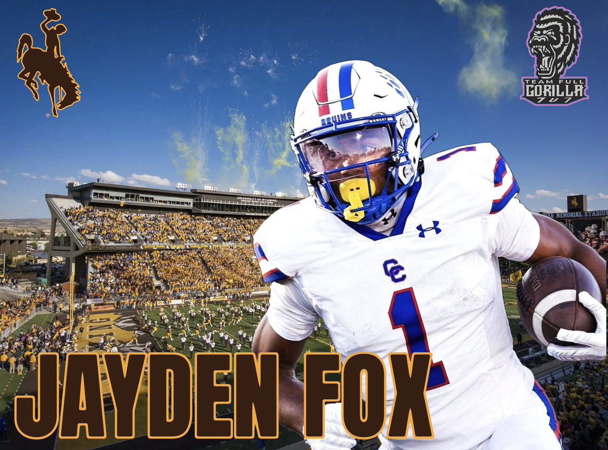 Team Full Gorilla (@teamfullgorilla) on Twitter photo 🚨🚨🚨🚨🦍🦍🦍🦍🦍🚨🚨🚨🚨
🔥🔥🔥🔥OFFER ALERT🔥🔥🔥🔥
Congratulations to <a href="/TeamFullGorilla/">Team Full Gorilla</a> 26’ ATH <a href="/Jayden_Fox02/">Jayden Fox</a> earning an offer to continue his academic & athletic futures <a href="/wyo_football/">Wyoming Cowboy Football</a> !🦍🏈💯 #baller #ifyouballyoullgetthecall #skorillas #gorillawarfare #OAGAAG 🚨🚨🚨🚨🦍🦍🦍🦍🦍🚨🚨🚨🚨
🔥🔥🔥🔥OFFER ALERT🔥🔥🔥🔥
Congratulations to <a href="/TeamFullGorilla/">Team Full Gorilla</a> 26’ ATH <a href="/Jayden_Fox02/">Jayden Fox</a> earning an offer to continue his academic & athletic futures <a href="/wyo_football/">Wyoming Cowboy Football</a> !🦍🏈💯 #baller #ifyouballyoullgetthecall #skorillas #gorillawarfare #OAGAAG