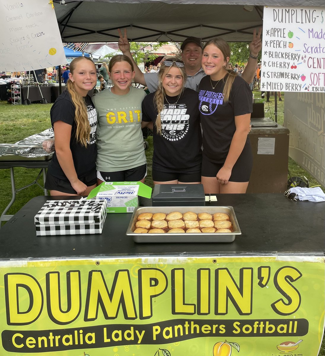 You’re running out of time to get your dumplings!!! Come up and buy one or some! Welcome back our salesman of the year after a 1 year hiatus, Charlie Lawson😉