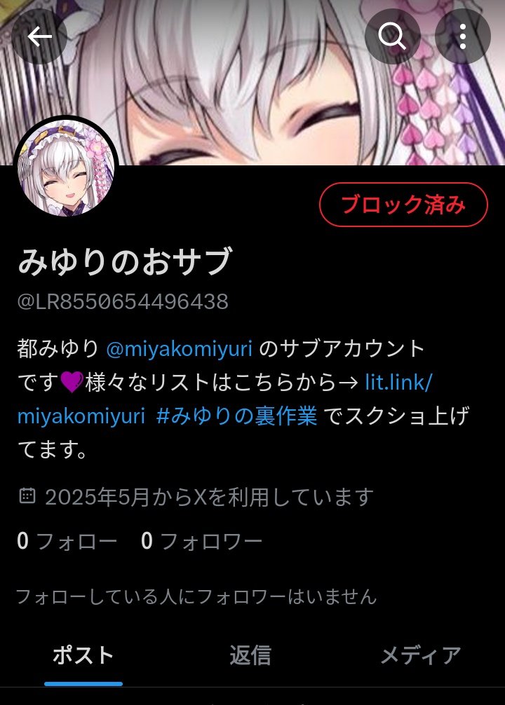 みゆりさんの偽アカウントが出来てます！
皆さんご注意下さい！後、報告のご協力もお願いします🙏