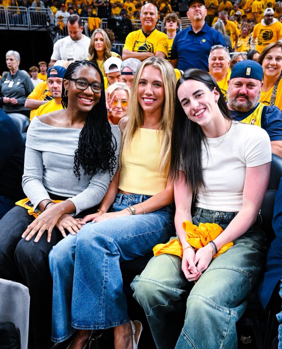 caitlin clark in attendance for game 6 of the ecf !

📸 : <a href="/IndianaFever/">Indiana Fever</a>
